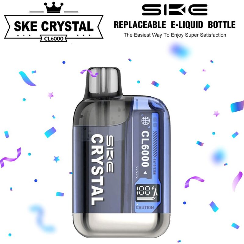 SKE Crystal CL6000 Puffs Vape Prefilled Kit Dual Mesh Coil