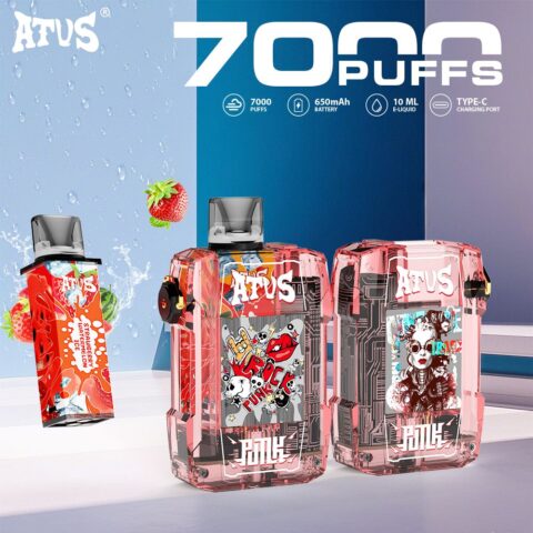 DE012 Cigarette électronique jetable Puff 7000 Taff avec débit d'air rechargeable et réglable