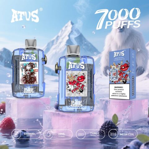 DE012 Cigarette électronique jetable Puff 7000 Taff avec débit d'air rechargeable et réglable