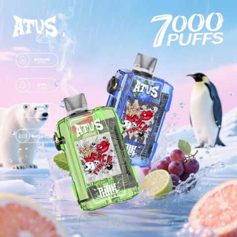 DE012 Cigarette électronique jetable Puff 7000 Taff avec débit d'air rechargeable et réglable