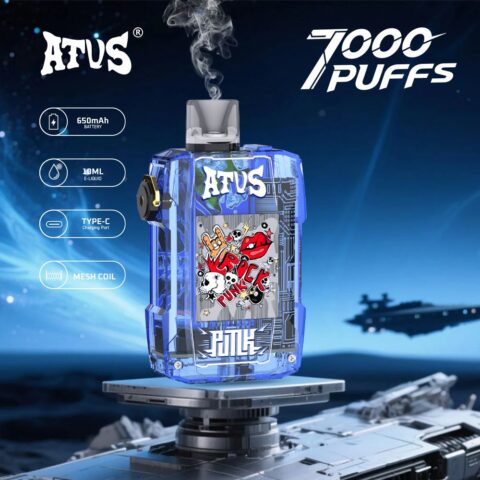 DE012 Cigarette électronique jetable Puff 7000 Taff avec débit d'air rechargeable et réglable