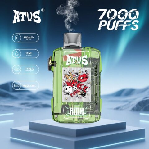 DE012 Cigarette électronique jetable Puff 7000 Taff avec débit d'air rechargeable et réglable