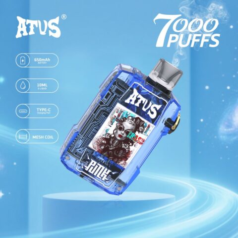 DE012 Cigarette électronique jetable Puff 7000 Taff avec débit d'air rechargeable et réglable