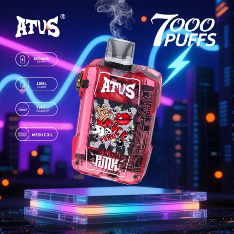 DE012 Cigarette électronique jetable Puff 7000 Taff avec débit d'air rechargeable et réglable