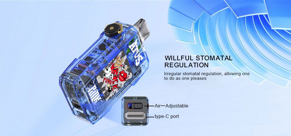 DE012 Cigarette électronique jetable Puff 7000 Taff avec débit d'air rechargeable et réglable