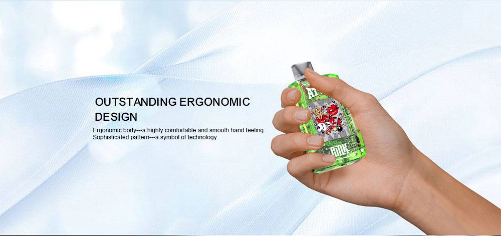 DE012 Cigarette électronique jetable Puff 7000 Taff avec débit d'air rechargeable et réglable