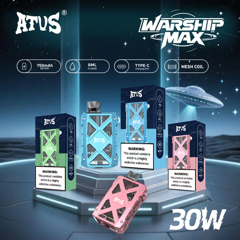 DE012MAX Cigarette électronique Jetable Puff 16000, 18000, 25000, 30000 Taff Pod Kit Puff Taff avec Meilleur prix ATVS Vape
