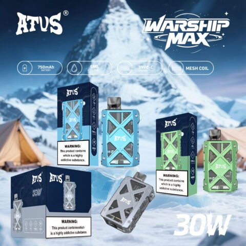 DE012MAX Cigarette électronique Jetable Puff 16000, 18000, 25000, 30000 Taff Pod Kit Puff Taff avec Meilleur prix ATVS Vape