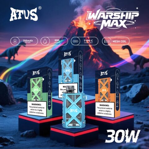 DE012MAX Cigarette électronique Jetable Puff 16000, 18000, 25000, 30000 Taff Pod Kit Puff Taff avec Meilleur prix ATVS Vape