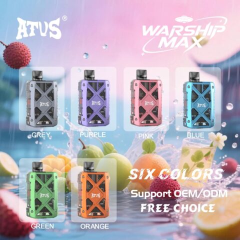 DE012MAX Cigarette électronique Jetable Puff 16000, 18000, 25000, 30000 Taff Pod Kit Puff Taff avec Meilleur prix ATVS Vape