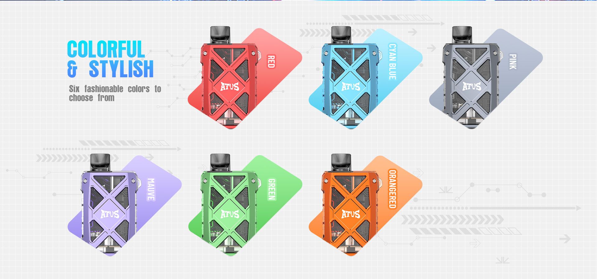 ATVS Vape | Cigarette électronique Jetable Puff 16000, 18000, 25000, 30000 Taff Pod Kit Puff Taff avec Meilleur prix