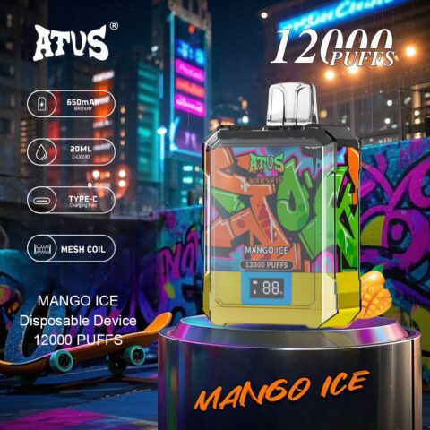 DE013A Cigarette électronique jetable Puff 12000 Taff Affichage LED débit d'air rechargeable et réglable