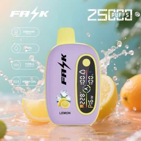 DE016 Cigarette électronique jetable Puff 25000 Taff avec avec affichage LED débit d'air rechargeable et réglable ATVS Vape