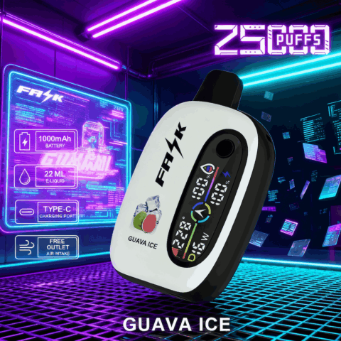 DE016 Cigarette électronique jetable Puff 25000 Taff avec avec affichage LED débit d'air rechargeable et réglable ATVS Vape