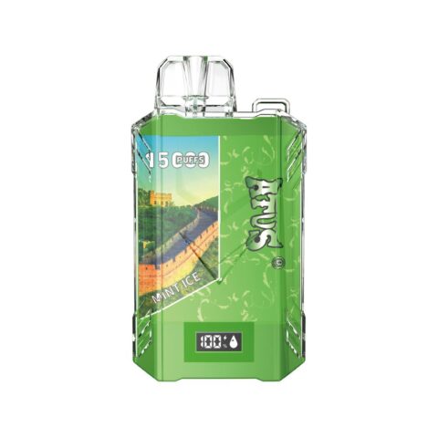 DE017 Cigarette électronique jetable Puff 15000 Taff avec affichage LED débit d'air rechargeable et réglable ATVS Vape