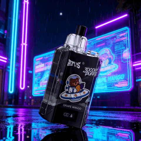 DE017 Cigarette électronique jetable Puff 30000 Taff avec affichage LED débit d'air rechargeable et réglable ATVS Vape