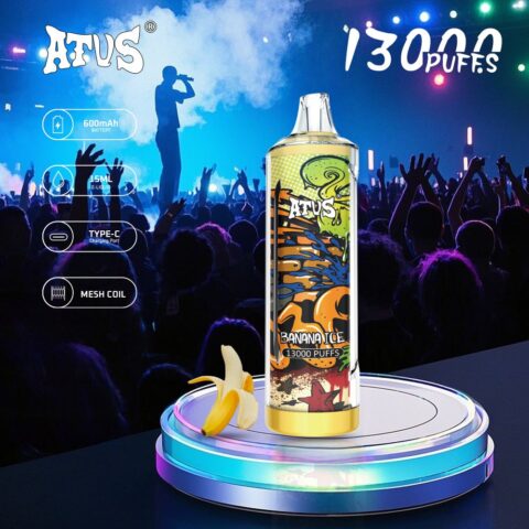 DE018 Vape jetable 13000 bouffées avec batterie rechargeable ATVS Vape