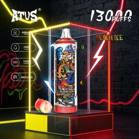 DE018 Vape jetable 13000 bouffées avec batterie rechargeable ATVS Vape