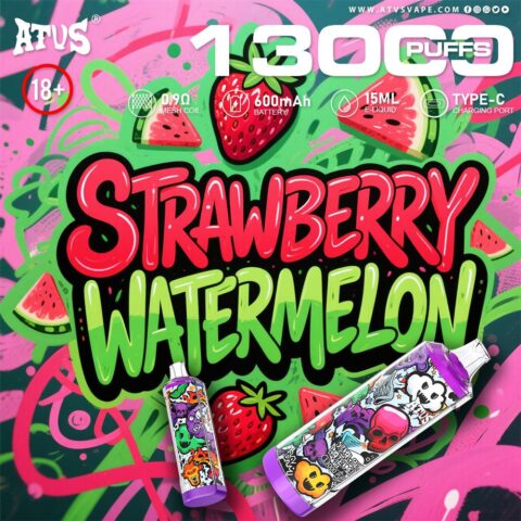 DE018 Vape jetable 13000 bouffées avec batterie rechargeable ATVS Vape