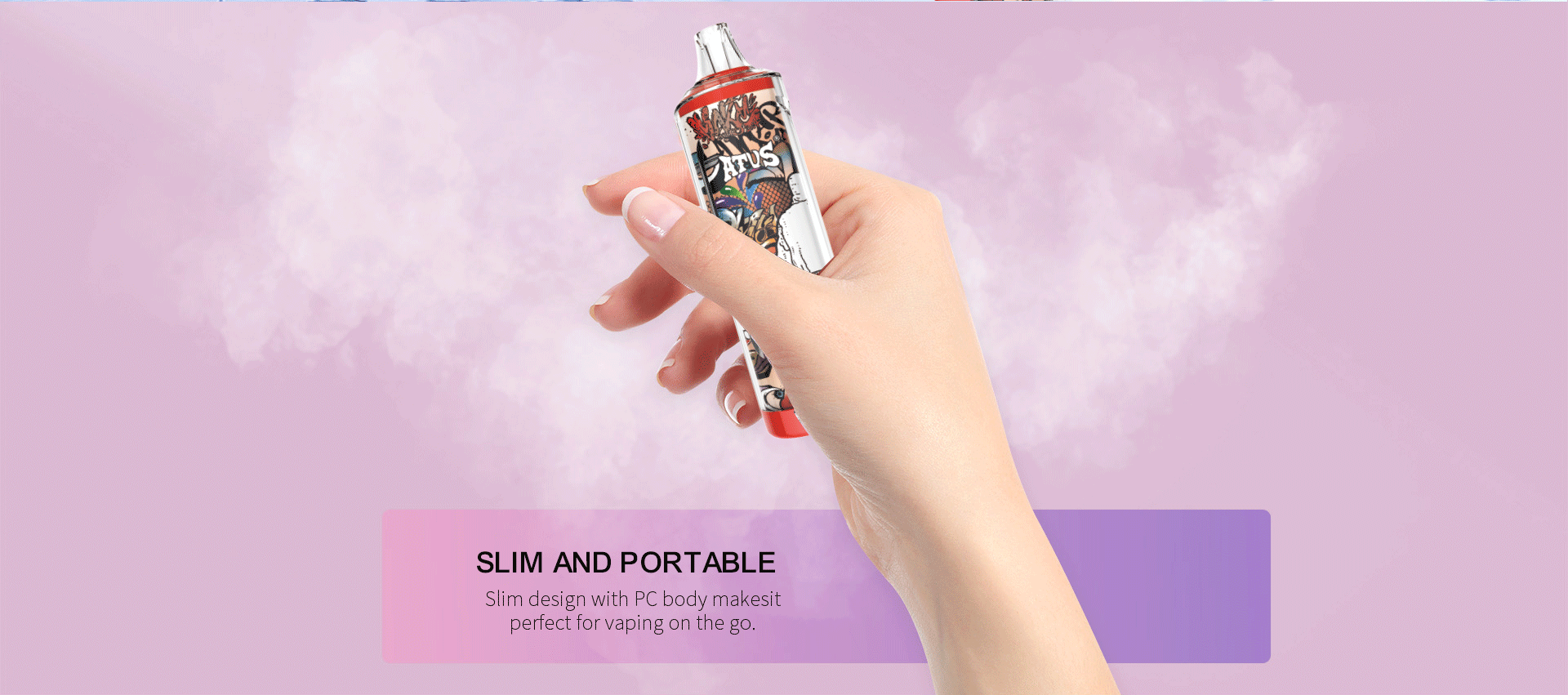 DE018 Vape jetable 13000 bouffées avec batterie rechargeable ATVS Vape