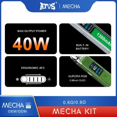 DE019MAX Dispositif système de Pod kit de dosettes préremplies ATVS Vape