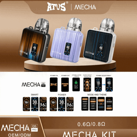 DE019PRO Dispositif système de Pod kit de dosettes préremplies ATVS Vape