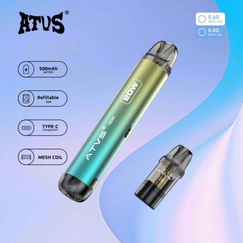 DE020 Dispositif système de Pod kit de dosettes préremplies avec débit d'air réglable MTL RDL ATVS Vape