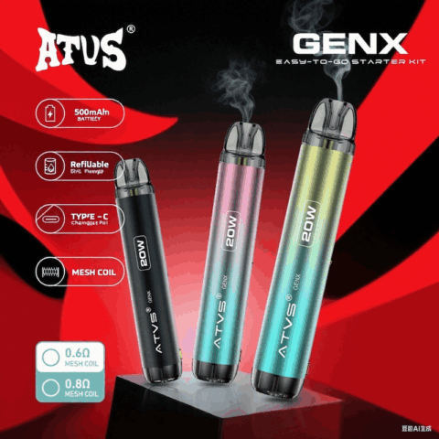 DE020 Dispositif système de Pod kit de dosettes préremplies avec débit d'air réglable MTL RDL ATVS Vape