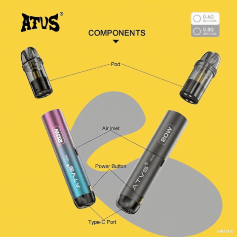DE020 Dispositif système de Pod kit de dosettes préremplies avec débit d'air réglable MTL RDL ATVS Vape