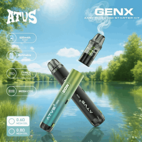 DE020 Dispositif système de Pod kit de dosettes préremplies avec débit d'air réglable MTL RDL ATVS Vape