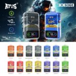 DE021 Cigarette électronique jetable Puff 30000 Taff avec Afficheur LED rechargeable et débit d’air réglable MTL DTL