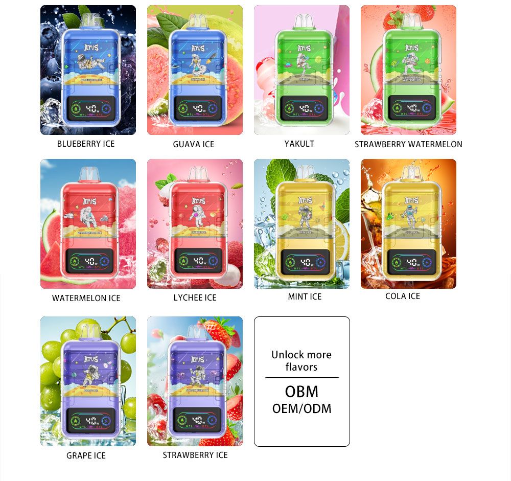 DE021 Cigarette électronique jetable Puff 30000 Taff avec Afficheur LED rechargeable et débit d'air réglable MTL DTL ATVS Vape