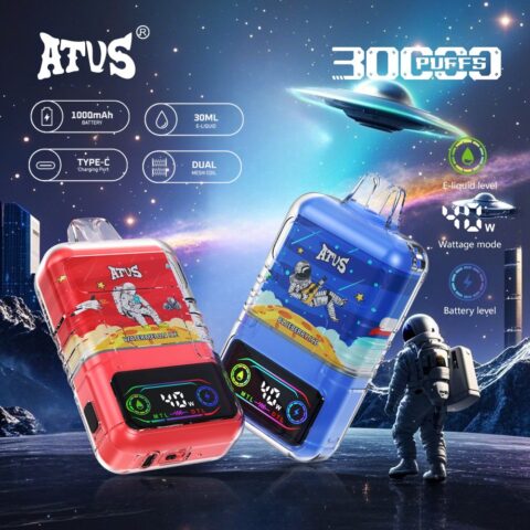 DE021 Cigarette électronique jetable Puff 30000 Taff avec Afficheur LED rechargeable et débit d'air réglable MTL DTL ATVS Vape