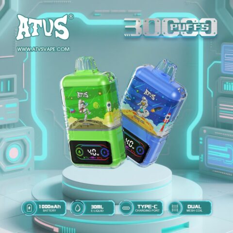 DE021 Cigarette électronique jetable Puff 30000 Taff avec Afficheur LED rechargeable et débit d'air réglable MTL DTL ATVS Vape