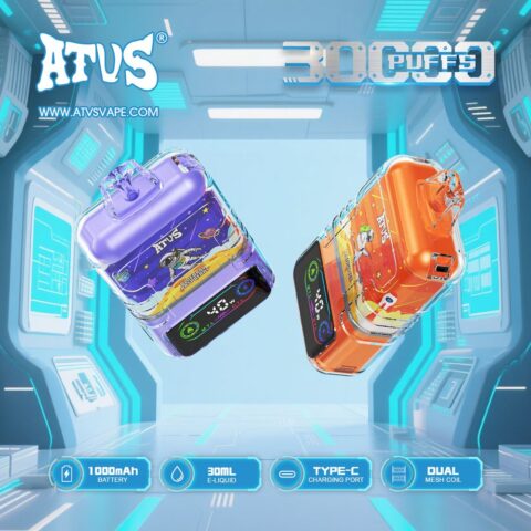 DE021 Cigarette électronique jetable Puff 30000 Taff avec Afficheur LED rechargeable et débit d'air réglable MTL DTL ATVS Vape