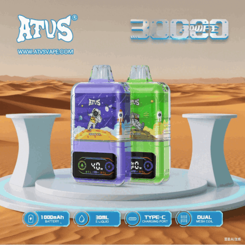DE021 Cigarette électronique jetable Puff 30000 Taff avec Afficheur LED rechargeable et débit d'air réglable MTL DTL ATVS Vape