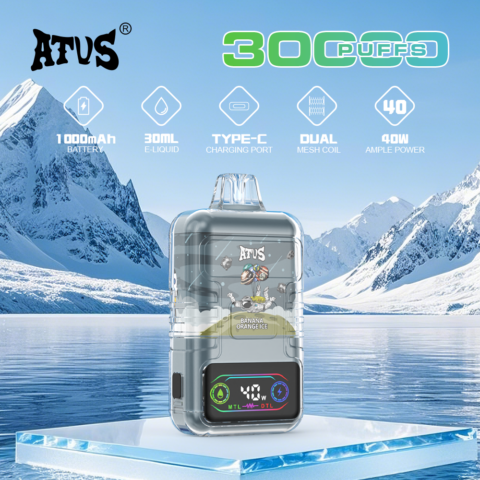 DE021 Cigarette électronique jetable Puff 30000 Taff avec Afficheur LED rechargeable et débit d'air réglable MTL DTL ATVS Vape