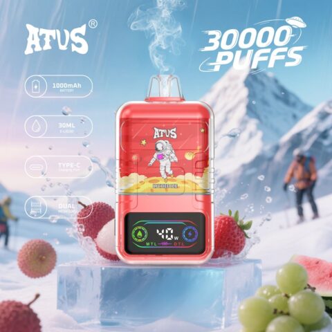 DE021 Cigarette électronique jetable Puff 30000 Taff avec Afficheur LED rechargeable et débit d'air réglable MTL DTL ATVS Vape