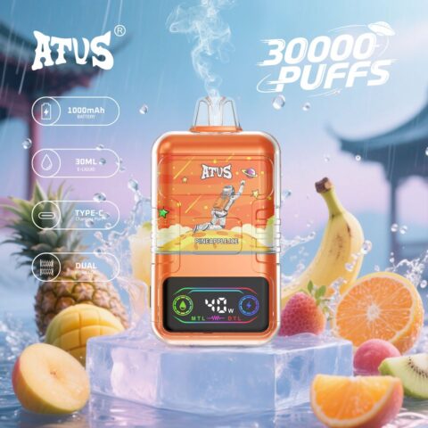 DE021 Cigarette électronique jetable Puff 30000 Taff avec Afficheur LED rechargeable et débit d'air réglable MTL DTL ATVS Vape