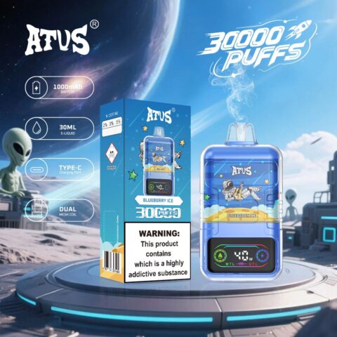 DE021 Cigarette électronique jetable Puff 30000 Taff avec Afficheur LED rechargeable et débit d'air réglable MTL DTL ATVS Vape