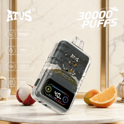 DE021 Cigarette électronique jetable Puff 30000 Taff avec Afficheur LED rechargeable et débit d'air réglable MTL DTL ATVS Vape