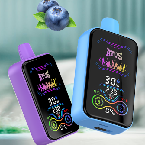 DE022 Cigarette électronique jetable Puff 25000 Taff avec Plein écran rechargeable et débit d'air réglable ATVS Vape