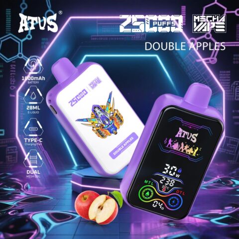 DE022 Cigarette électronique jetable Puff 25000 Taff avec Plein écran rechargeable et débit d'air réglable ATVS Vape