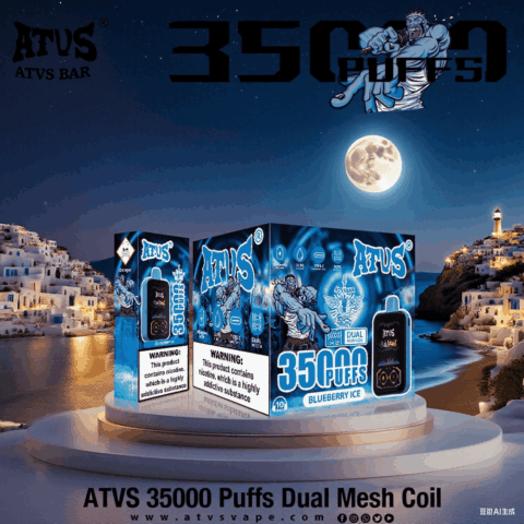 DE022 Cigarette électronique jetable Puff 35000 Taff avec Plein écran rechargeable et débit d'air réglable ATVS Vape