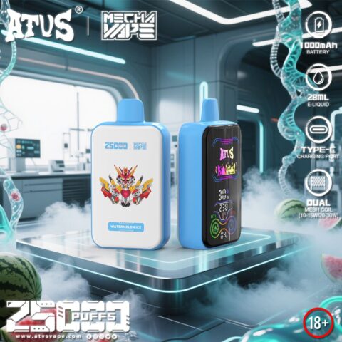 DE022 Cigarette électronique jetable Puff 35000 Taff avec Plein écran rechargeable et débit d'air réglable ATVS Vape