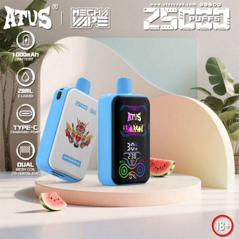 DE022 Cigarette électronique jetable Puff 35000 Taff avec Plein écran rechargeable et débit d'air réglable ATVS Vape