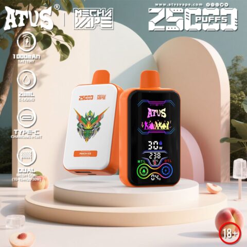 DE022 Cigarette électronique jetable Puff 35000 Taff avec Plein écran rechargeable et débit d'air réglable ATVS Vape