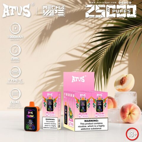 DE022 Cigarette électronique jetable Puff 35000 Taff avec Plein écran rechargeable et débit d'air réglable ATVS Vape