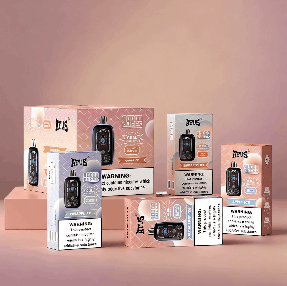 DE030 60000 Puffs Vape jetable avec écran intelligent et charge rapide saveur reglable ATVS Vape