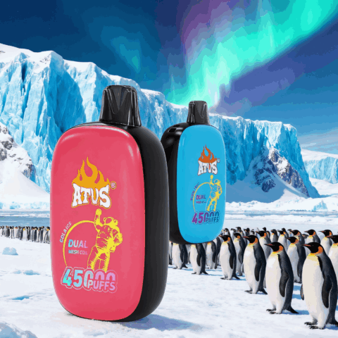 DE027 Vape jetable 45000 bouffées avec écran complet rechargeable et flux d'air réglable ATVS Vape